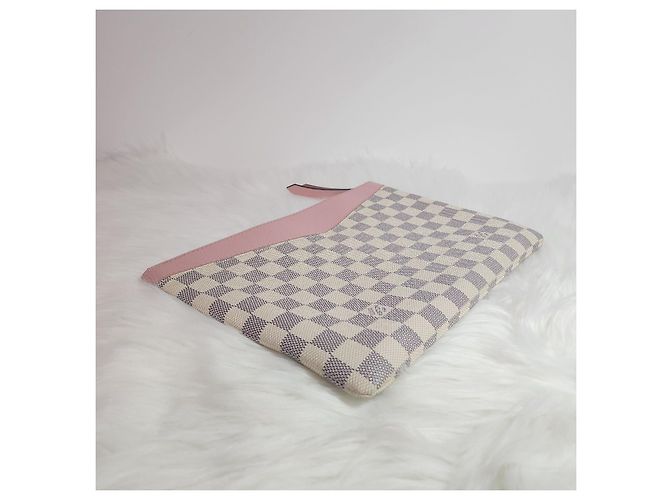 Louis Vuitton Pochette e Clutch Daily Damier Azur Pink Rosa - vista 5