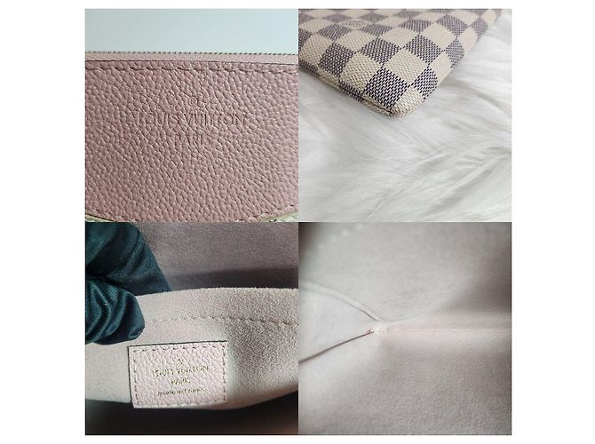 Louis Vuitton Pochette e Clutch Daily Damier Azur Pink Rosa - vista 7