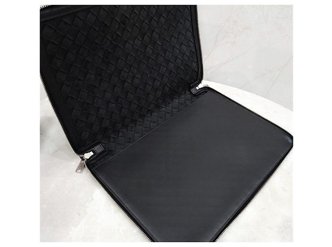 Bottega Veneta Clutch Intrecciato Grande Nero - vista 6