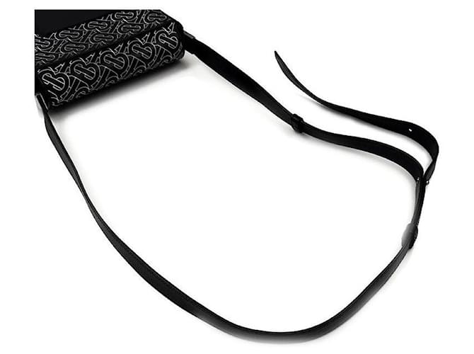 Burberry Borsa a tracolla Monogram TB Nero - vista 5