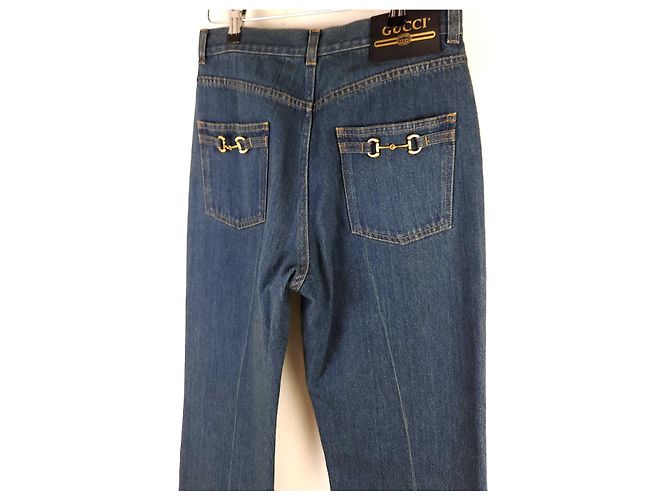 Gucci Straight Leg Jeanshose Blau - Ansicht 4