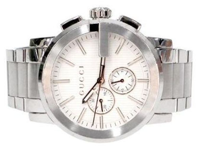 Gucci Chrono Steel Quarzuhr Weiß - Ansicht 2