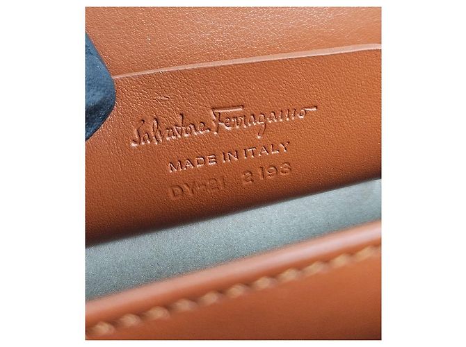 Salvatore Ferragamo Borsa Tote Kelly con manico marrone - vista 13