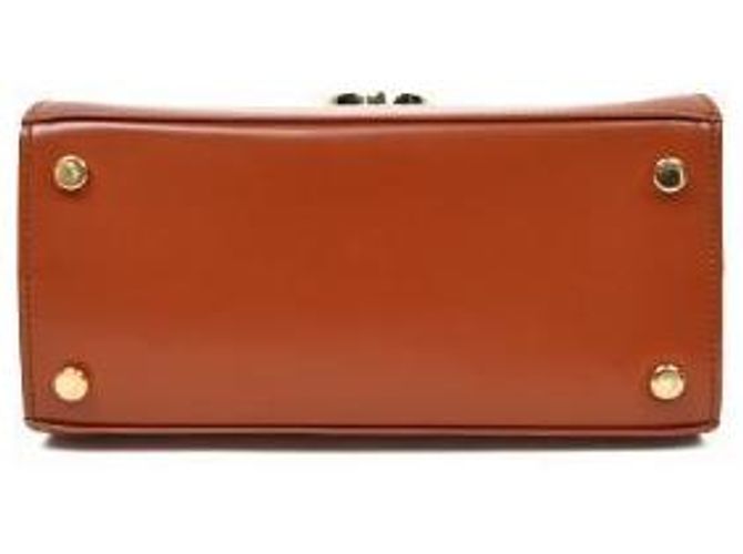 Salvatore Ferragamo Borsa Tote Kelly con manico marrone - vista 4
