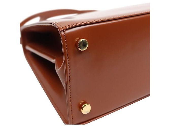 Salvatore Ferragamo Borsa Tote Kelly con manico marrone - vista 5