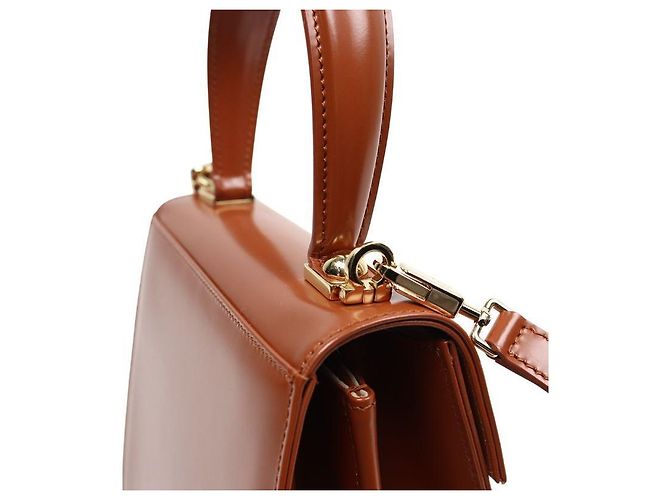 Salvatore Ferragamo Borsa Tote Kelly con manico marrone - vista 6