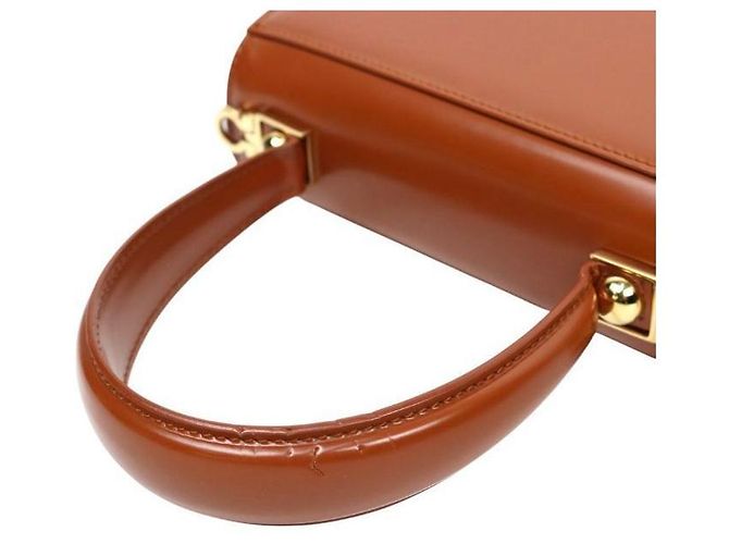 Salvatore Ferragamo Borsa Tote Kelly con manico marrone - vista 9