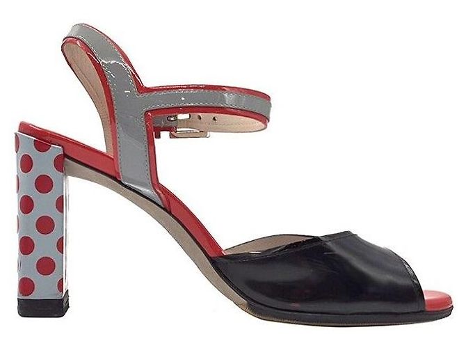 Fendi Lackschuhe mit Punktmuster Mehrfarben - Ansicht 6