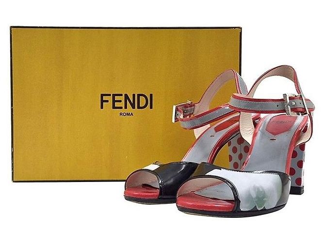 Fendi Lackschuhe mit Punktmuster Mehrfarben - Ansicht 8