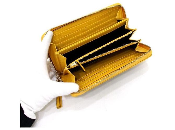 Bamboo Gucci Portafoglio lungo da donna in tela GG Logo e bambù con zip - vista 6