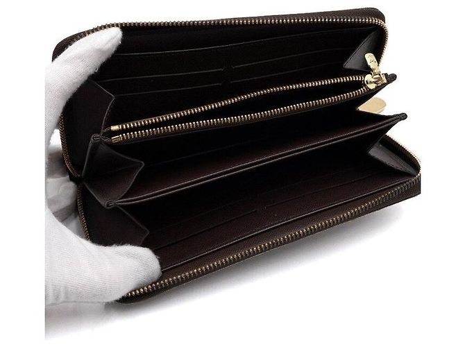 Louis Vuitton Cartera Larga Zippy de Lona Negro - vista 5