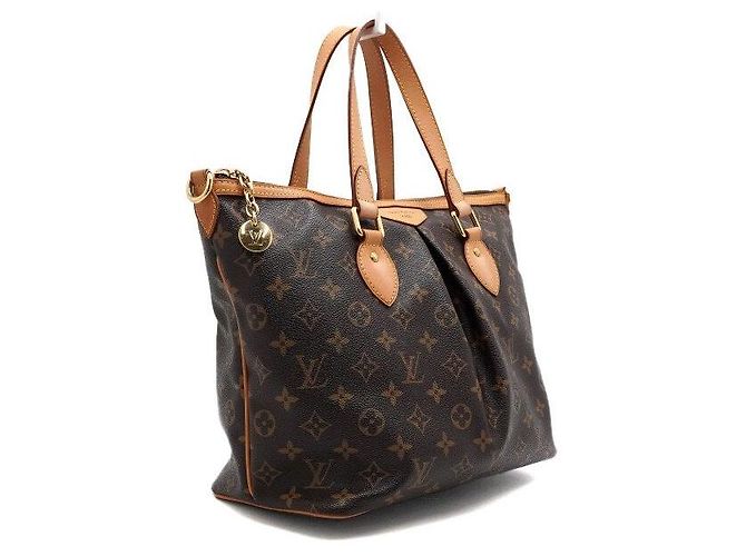 Louis Vuitton Borsa Tote e Borsa a Spalla in Tela Monogram Palermo PM Multicolore - vista 3