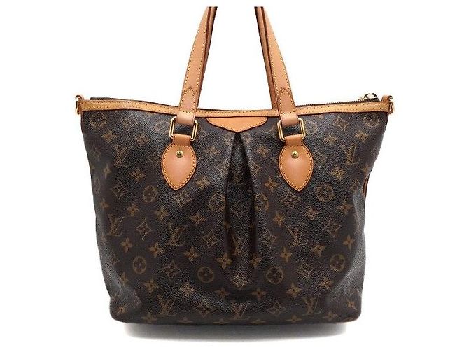 Louis Vuitton Borsa Tote e Borsa a Spalla in Tela Monogram Palermo PM Multicolore - vista 4