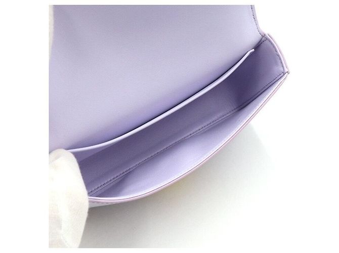 Céline Clutch a tracolla lavanda chiaro con catena dorata Porpora - vista 5