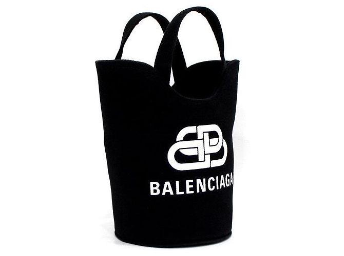Balenciaga Borsa Tote e Borsa a Spalla a Tracolla Canvas Wave XS Nero - vista 3