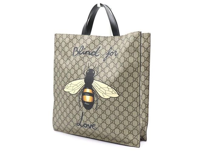 Gucci Borsa Tote e Borsa a Spalla Supreme Bestiary Soft GG Supreme Snake Marrone - vista 2