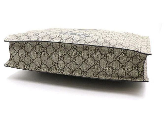 Gucci Borsa Tote e Borsa a Spalla Supreme Bestiary Soft GG Supreme Snake Marrone - vista 5
