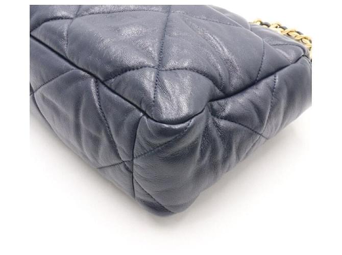 Chanel Borsa a tracolla con patta e catena Large Blu - vista 7