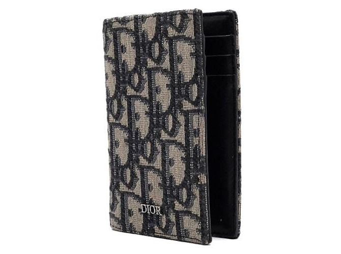 Dior Oblique Jacquard Vertical Two-Fold Card Holder - view 2