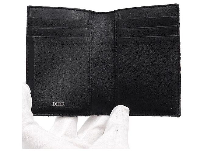 Dior Oblique Jacquard Vertical Two-Fold Card Holder - view 5