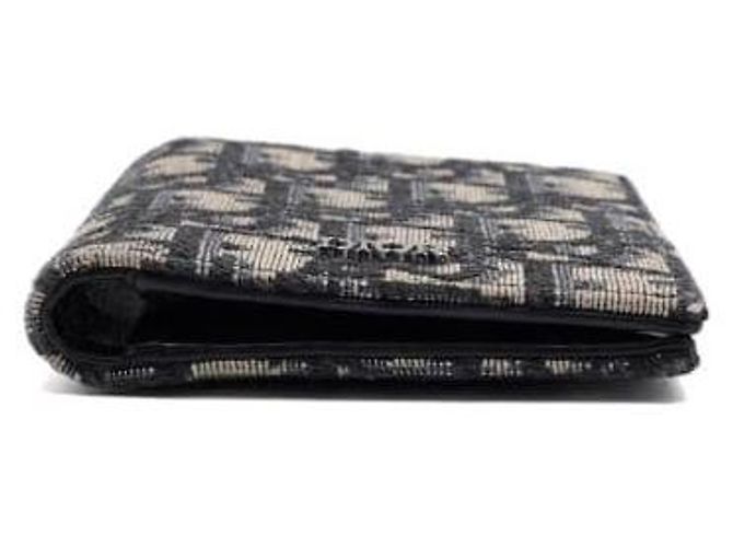 Dior Oblique Jacquard Vertical Two-Fold Card Holder - view 8