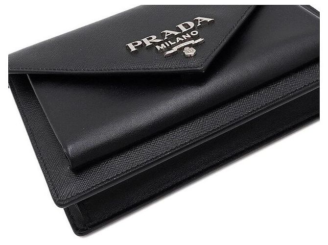 Prada Mini borsa a tracolla e borsa crossbody in Saffiano - vista 9