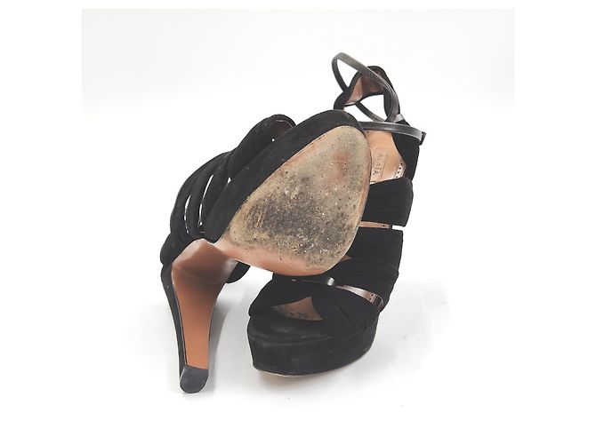 Alaïa Alaia Wildleder-Sandalen - Ansicht 4