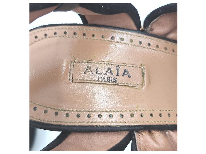 Alaïa Alaia Wildleder-Sandalen - Ansicht 6