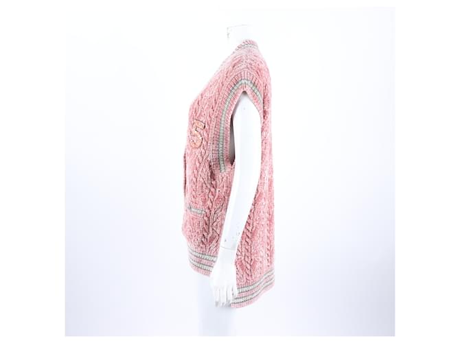 Chanel Chaleco de punto Rosa - vista 2
