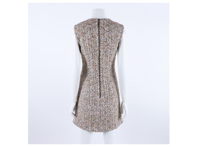 Louis Vuitton Vestido de tweed Multicolor - vista 3