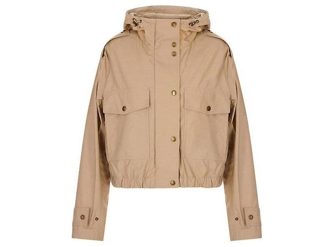 Moncler Giacca in popeline di misto cotone con cappuccio - vista 4