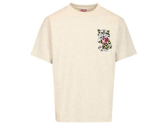 Kenzo Camiseta oversized de algodão com bordado Wild Tiger - vista 4
