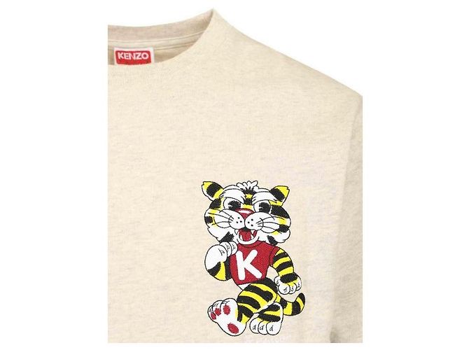 Kenzo Camiseta oversized de algodão com bordado Wild Tiger - vista 6