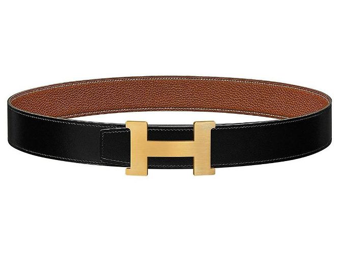 Hermès Reversible Leather Strap Belt Gold Buckle Multiple colors - view 3