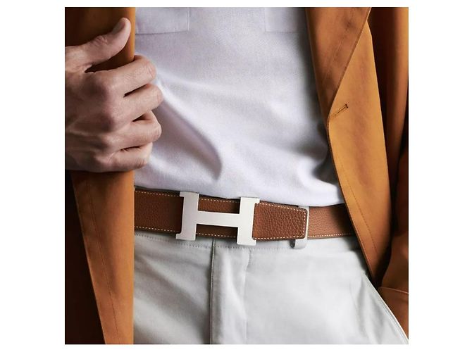 Hermès Reversible Leather Strap Belt Gold Buckle Multiple colors - view 4