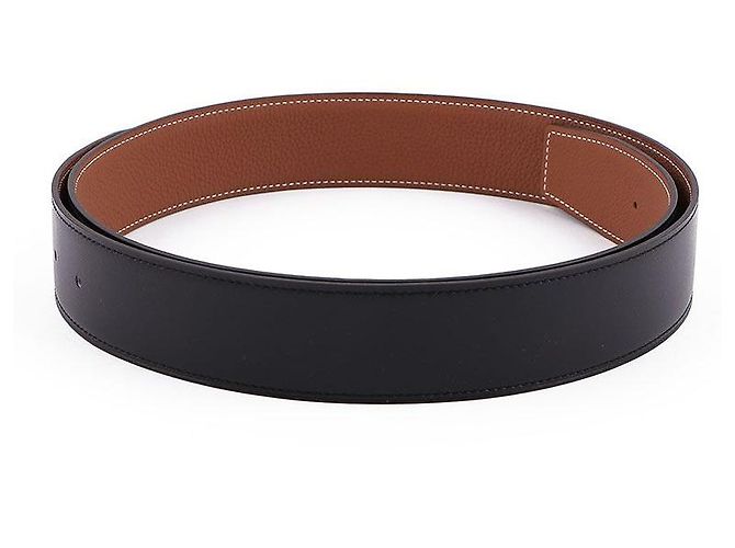 Hermès Reversible Leather Strap Belt Gold Buckle Multiple colors - view 7