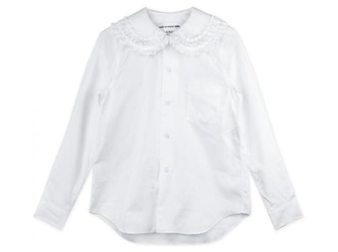 Comme Des Garcons Rüschenbluse Weiß - Ansicht 5