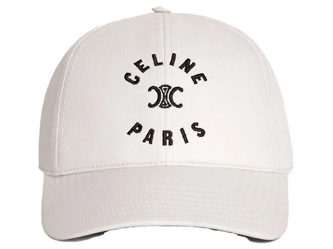 Céline Gorra de Béisbol de Algodón Triomphe Craie Plata - vista 2