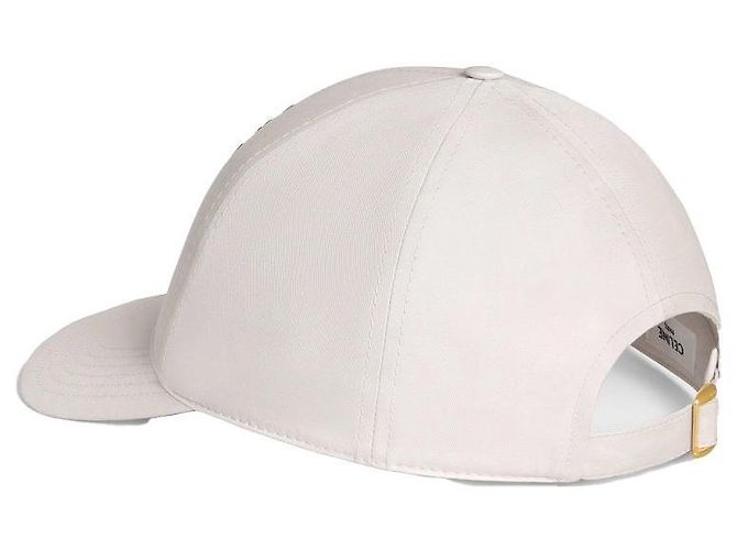 Céline Gorra de Béisbol de Algodón Triomphe Craie Plata - vista 4