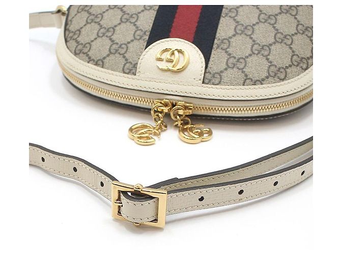 Gucci Borsa a tracolla GG Supreme Ophidia Marrone - vista 7