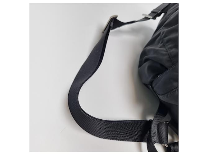 Prada Re-Nylon Saffiano Rucksack Medium Schwarz - Ansicht 13