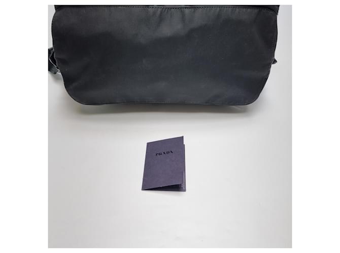 Prada Re-Nylon Saffiano Rucksack Medium Schwarz - Ansicht 14
