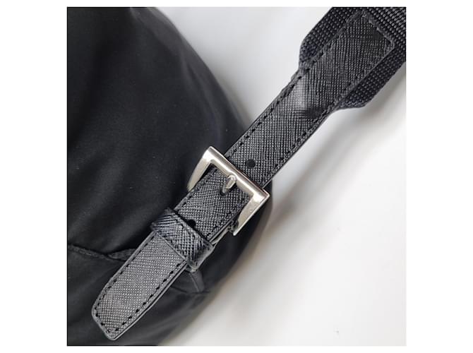 Prada Re-Nylon Saffiano Rucksack Medium Schwarz - Ansicht 19