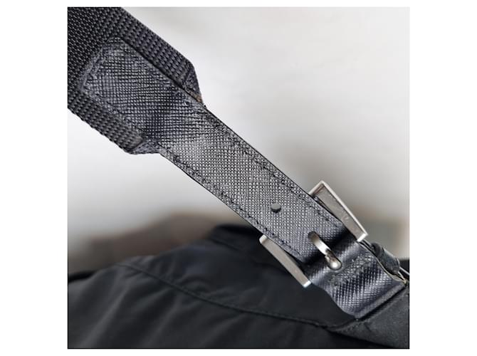 Prada Re-Nylon Saffiano Rucksack Medium Schwarz - Ansicht 20