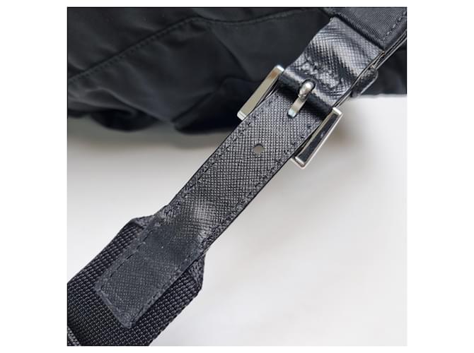 Prada Re-Nylon Saffiano Rucksack Medium Schwarz - Ansicht 21