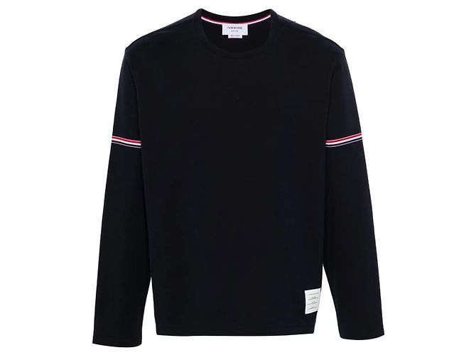 Thom Browne Rugby a maniche lunghe in cotone Multicolore - vista 4