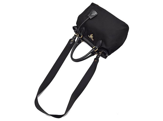 Prada Borsa Tote e Borsa a Spalla in Tessuto Re-Nylon Nero - vista 4