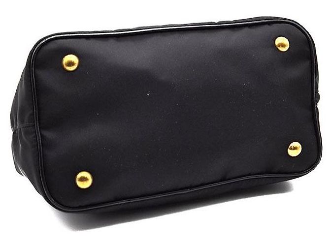 Prada Borsa Tote e Borsa a Spalla in Tessuto Re-Nylon Nero - vista 7