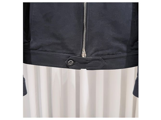 Tom Ford Giacca Bomber Trucker in twill di cotone Nero - vista 4
