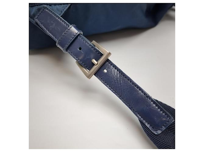 Prada Nylon-Rucksack Medium Unisex Blau - Ansicht 19